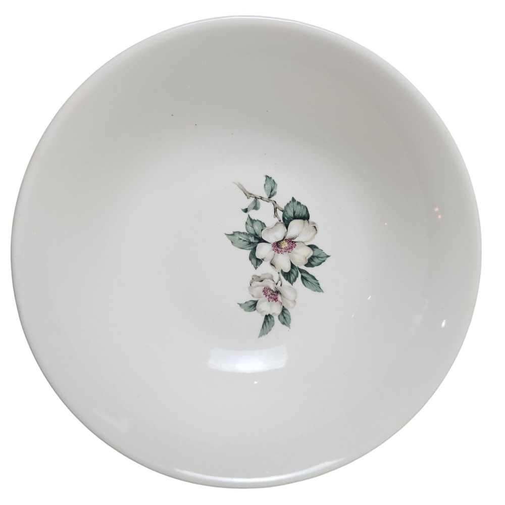 Vintage Sabin China Oven Safe Bowl 8.5" Floral bowl‎ Made in USA MCM